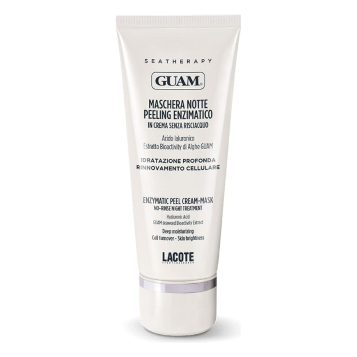 GUAM Seatherapy Enzympeeling-Gesichtsmaske für die Nacht mit Hyaluronsäure 75 ml