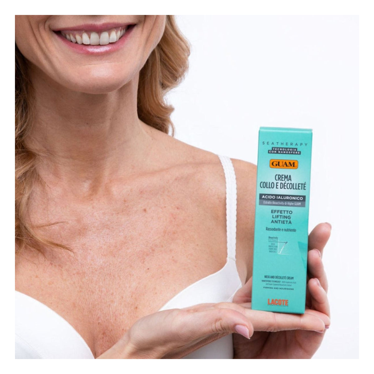 GUAM Seatherapy straffende Creme für Hals und Dekolletee mit Hyaluron 75 ml