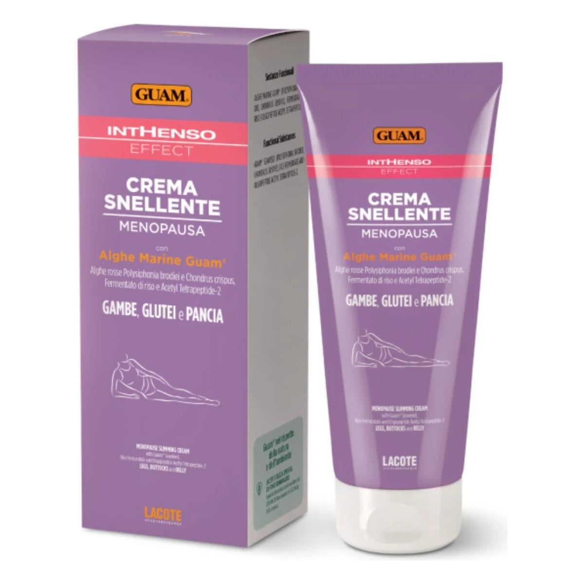 GUAM Inthenso Effect Straffungscreme Wechseljahre: Beine, Po und Bauch 200 ml