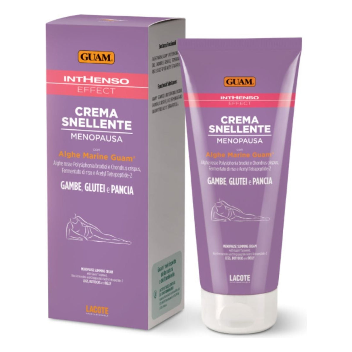 GUAM Inthenso Effect Straffungscreme Wechseljahre: Beine, Po und Bauch 200 ml