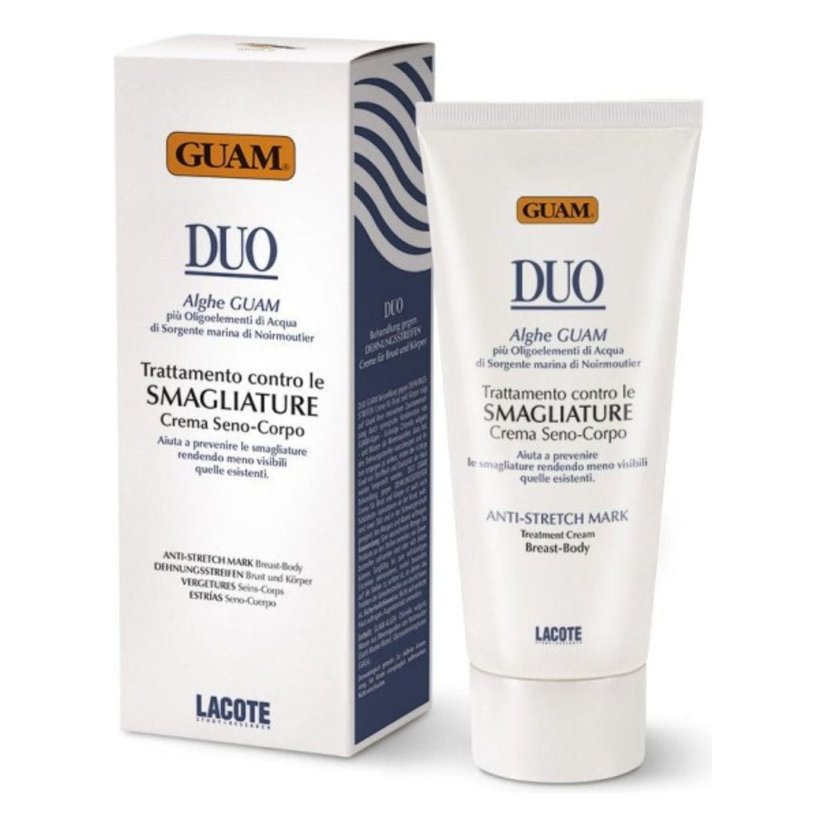 GUAM DUO Intensivcreme gegen Dehnungsstreifen* für Brust und Körper 200 ml