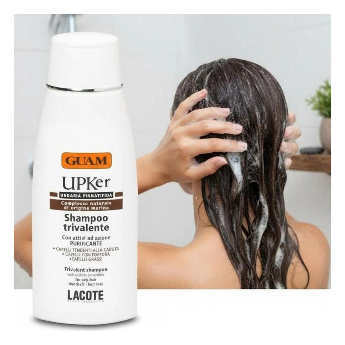 GUAM UPKer Shampoo für Haar & Kopfhaut gegen Schuppen & fettiges Haar 200 ml