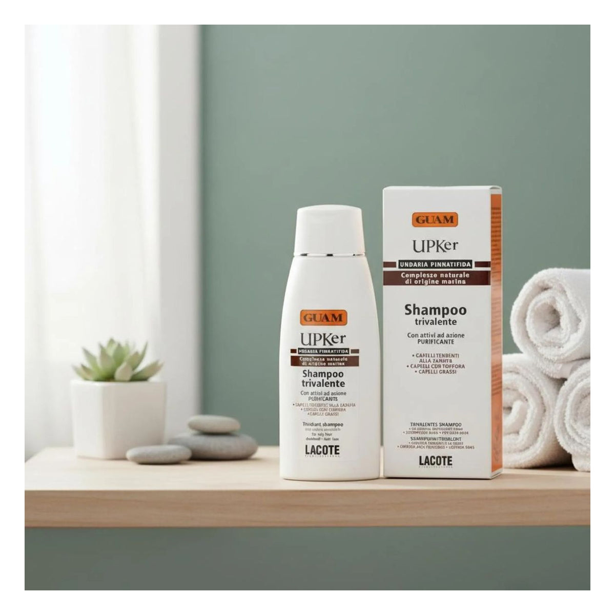 GUAM UPKer Shampoo für Haar & Kopfhaut gegen Schuppen & fettiges Haar 200 ml