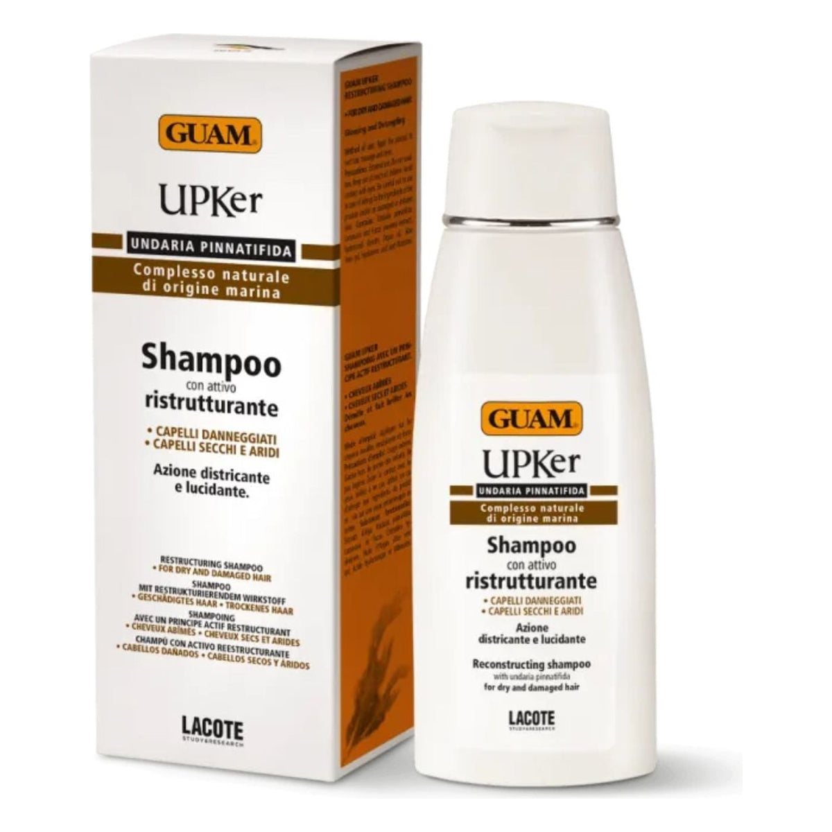 GUAM UPKer Shampoo für trockenes und strapaziertes Haar 200 ml