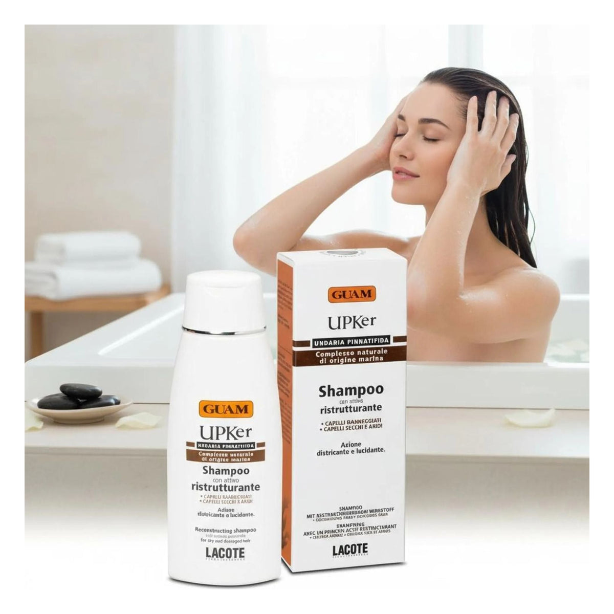 GUAM UPKer Shampoo für trockenes und strapaziertes Haar 200 ml