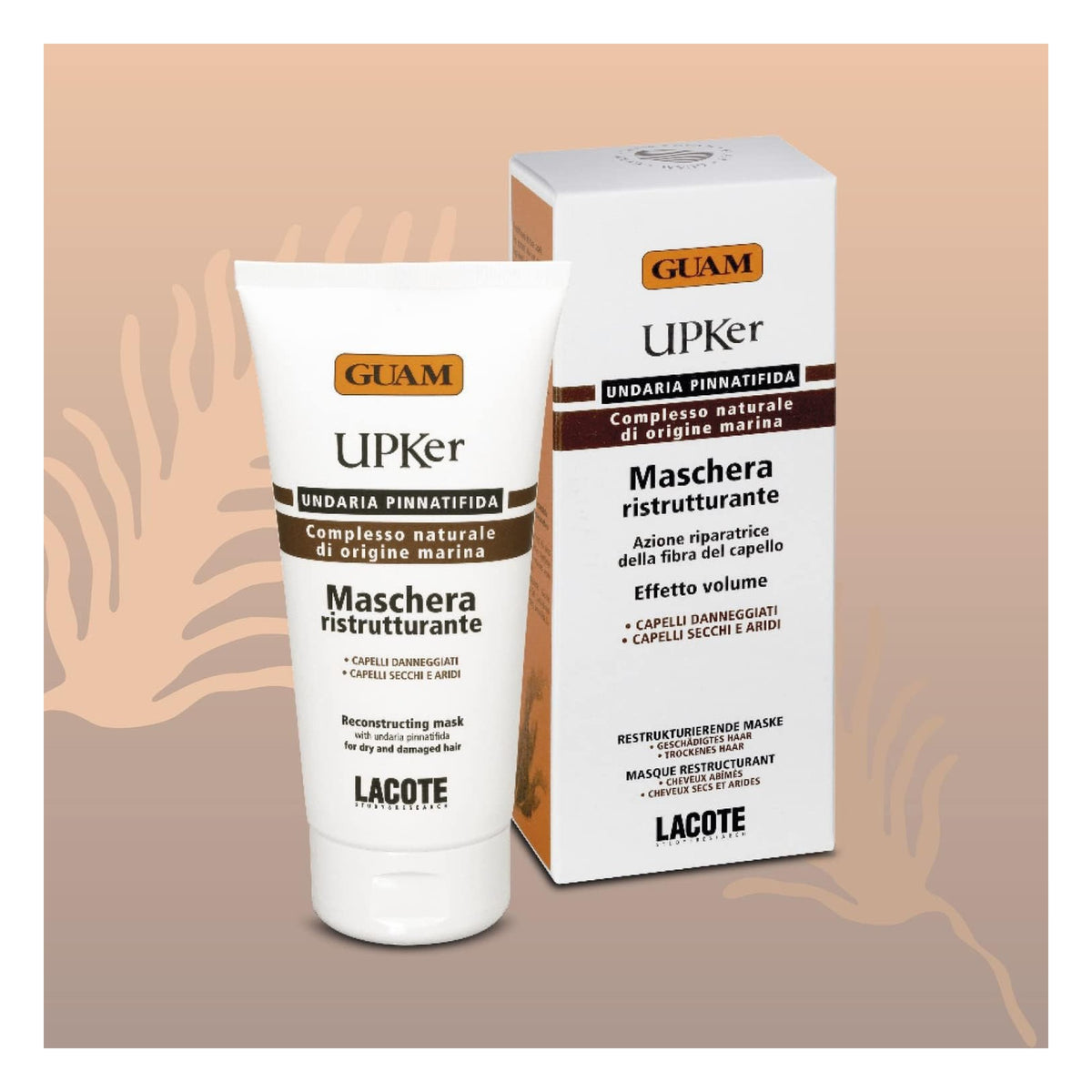 GUAM UPKer Haarkur restrukturierend für trockenes Haar, Haarspliss 150 ml