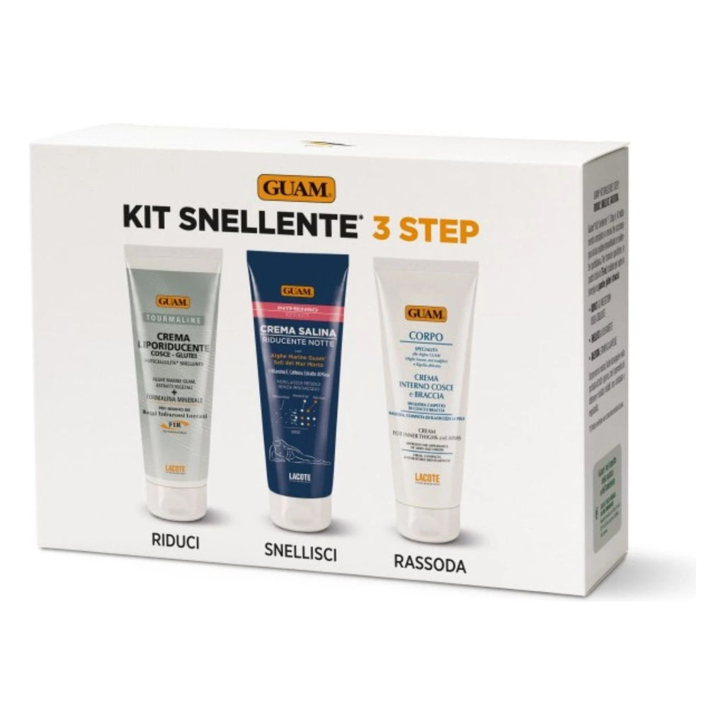 GUAM 3-Schritte Körperpflege-Set straffend, definierte Silhouette -3 x 75 ml